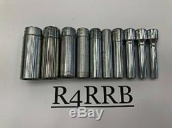 Snap-on Tools USA ML 1/4 Drive SAE Deep 12 Point Chrome Socket Set 110STMDY id