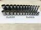 Snap-on Tools Usa New 26pc 1/2 Drive Sae 12 Point Shallow Deep Double Lot Set