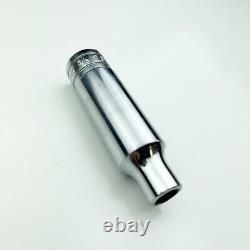 Snap-on Tools USA TS121 3/8 1/2 Drive SAE 6 Point Deep Well Chrome Socket