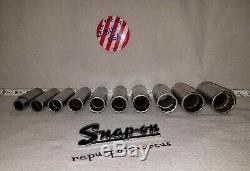 Snap-on USA 10pc. 1/2 Drive SAE 12-Point Deep Socket Set VINTAGE 1947,57,58,59