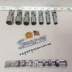 Snap-on USA 207FSU SAE 7-pc 3/8 Drive 6-Point Deep Universal Swivel Socket Set