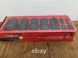 Snap on tools 1/2 drive deep impact socket set sae 6 point 307SIM