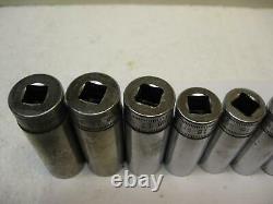 Snap-on tools 3/8 drive Metric Deep 12 Point SOCKET SET 9 to 19mm SFM9 to SFM19