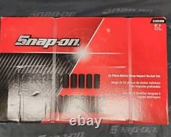 Snap-onT 325SIMM 1/2drive 25 pc. 10 to 36mm 6-point DEEP Impact Socket Set New