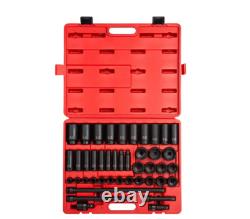 Sunex 2568 43pc Deep/Standard Impact Socket Set, 1/2 Drive, SAE 3/8 10/2