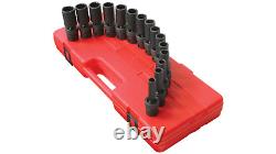 Sunex Tools 2662 1/2 in. Drive 12-Point Deep Universal Impact Socket Set