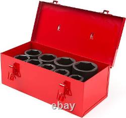 TEKTON 1 Inch Drive Deep 6-Point Impact Socket Set, 9-Piece (1-2 in.) 4892