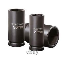 TEKTON 3/4-Inch Drive Deep Impact Socket Set, Metric, Cr-V, 6-Point, 27 mm 38