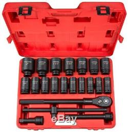 TEKTON 3/4 in. Drive 7/8-2 in. 6 Point Deep Impact Socket Set 22-Piece