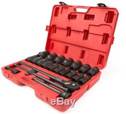 TEKTON 3/4 in. Drive 7/8-2 in. 6 Point Deep Impact Socket Set 22-Piece