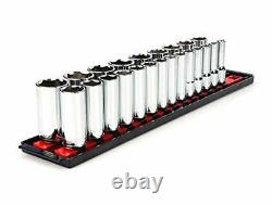 Tekton 1/2 Inch Drive Deep 6-Point Socket Set, 23-Piece (10 32 Mm) Shd92006