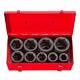 Tekton 1 In Drive 1-2 In 6 Point Deep Impact Socket Set 9 Piece Laser Etched New