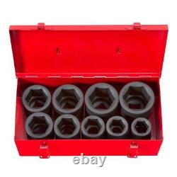 Tekton 1 in Drive 1-2 in 6 Point Deep Impact Socket Set 9 Piece Laser Etched New