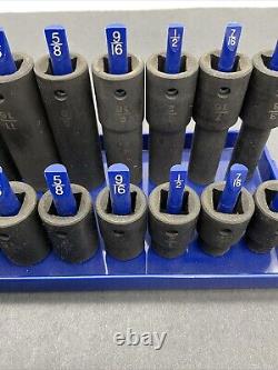 Tekton Impact Socket Set 1/2 Drive SAE Standard & Deep 28pc 6-Point (3/8-1/4)