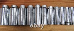 USED MAC Tools 11 PC VD Series 1/2 Inch Drive 12 Point Deep SAE Socket Set NICE