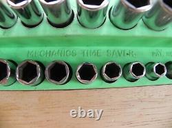 Used 26 Pc 1/4 Drive 6 Point Deep & Standard Socket Set with Magnetic Organizer