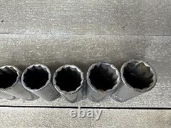 Vintage MAC Tools VD Series Deep Well Sockets 1/2 Drive 12 Point Standard SAE
