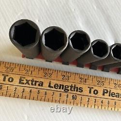 WRIGHT USA 3/8 Drive 6 Point 8pc Deep Impact Socket Set Sae 3/4-5/16