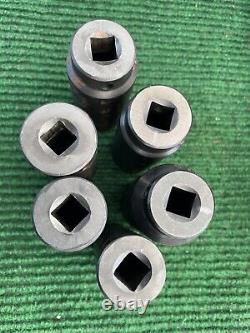 Wright 1/2 Drive 6Piece Set 6 Point Deep Impact Sockets, 7/8 To 1-1/4