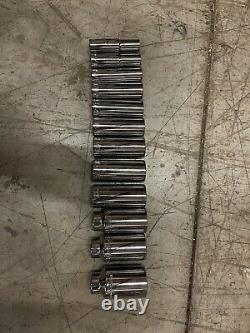 Wright Tool 1/2 Drive 12 Point Deep Socket Set, 1/2 1-1/4 (12-Piece) USA