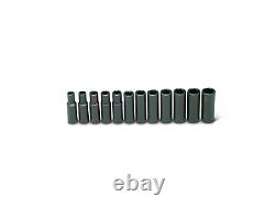 Wright Tool 6 Point Deep Impact Socket Set 12 Piece 1/2 Drive Metric 461