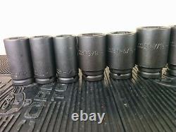 #aj286 NEW! PROTO J73102 3/4 Drive Deep Impact Socket Set 6 Point 2