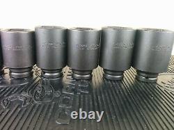 #aj286 NEW! PROTO J73102 3/4 Drive Deep Impact Socket Set 6 Point 2