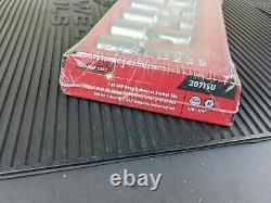 #ao143 NEW Snap-on 207FSU 3/8 Drive SAE 6-Point Deep Universal Crome Socket Set