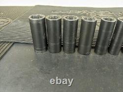 #bf572 Matco ADV 3/8 Drive 6 Point Deep Metric Impact Socket Set SBDPM136V