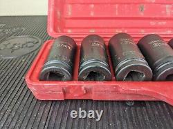 #bg089 TEKTON 3/4 Drive Deep 6-Point Axle Nut Impact Socket 8-Piece 27mm 38mm