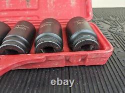 #bg089 TEKTON 3/4 Drive Deep 6-Point Axle Nut Impact Socket 8-Piece 27mm 38mm