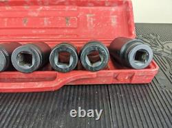 #bg089 TEKTON 3/4 Drive Deep 6-Point Axle Nut Impact Socket 8-Piece 27mm 38mm