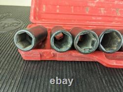 #bg089 TEKTON 3/4 Drive Deep 6-Point Axle Nut Impact Socket 8-Piece 27mm 38mm
