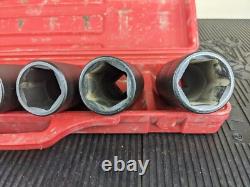 #bg089 TEKTON 3/4 Drive Deep 6-Point Axle Nut Impact Socket 8-Piece 27mm 38mm