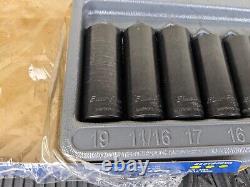 #bg331 NEW Blue-Point 213TSFSYA 3/8 Drive Deep Twist Impact Socket Set