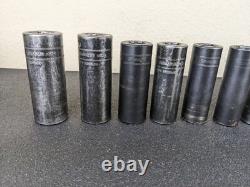 #bj204 Snap On 315SIMMYA 1/2 Drive 6 Point Deep Impact Socket Set 10-22,24mm