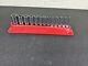 #bj233 Snap On Tools 113ystmy 1/4 Drive Sae 6 Point Deep Socket Set 1/8 5/8